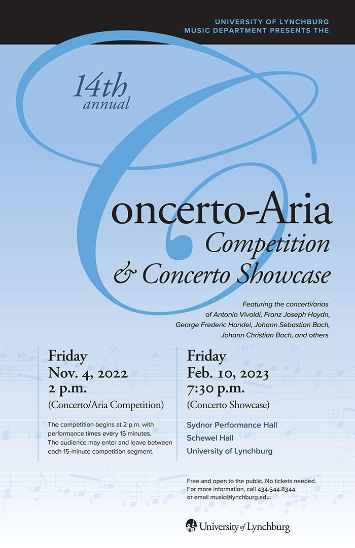 14th annual Concerto-Aria Competition poster