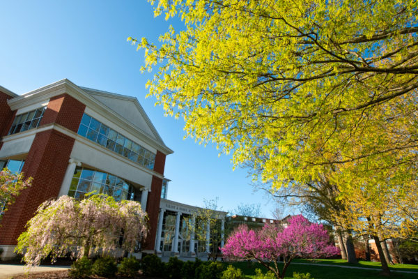 Schewel Hall in spring