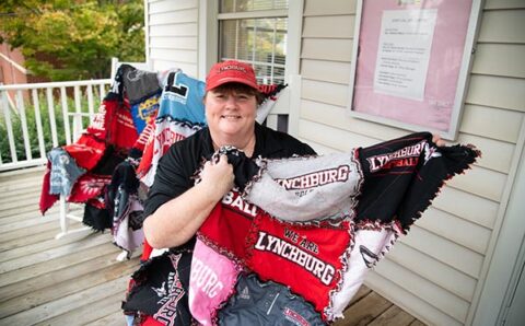 Lori Elholm and blanket