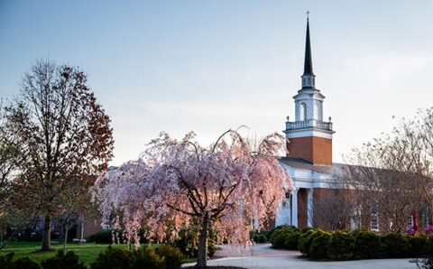 Snidow Chapel in spring