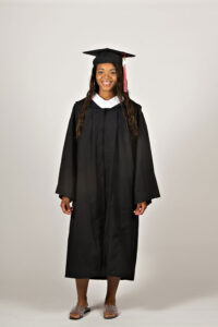 Bachelor of Arts regalia - front view