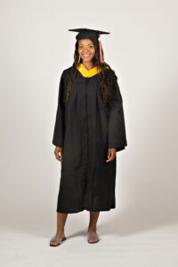 Bachelor of Science regalia - front view