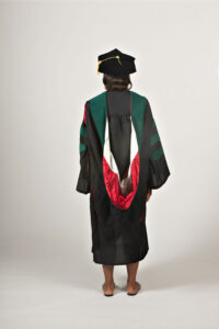 Doctor of Medical Science regalia - rear view