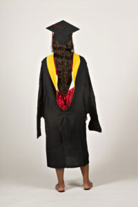 Master of Athletic Training regalia - back view