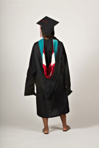 Master of Nonprofit Leadership regalia - back view