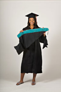 Master of Nonprofit Leadership regalia - hood