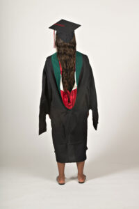 Master of PA Medicine regalia - back view