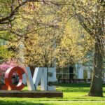 LOVE sculpture in spring