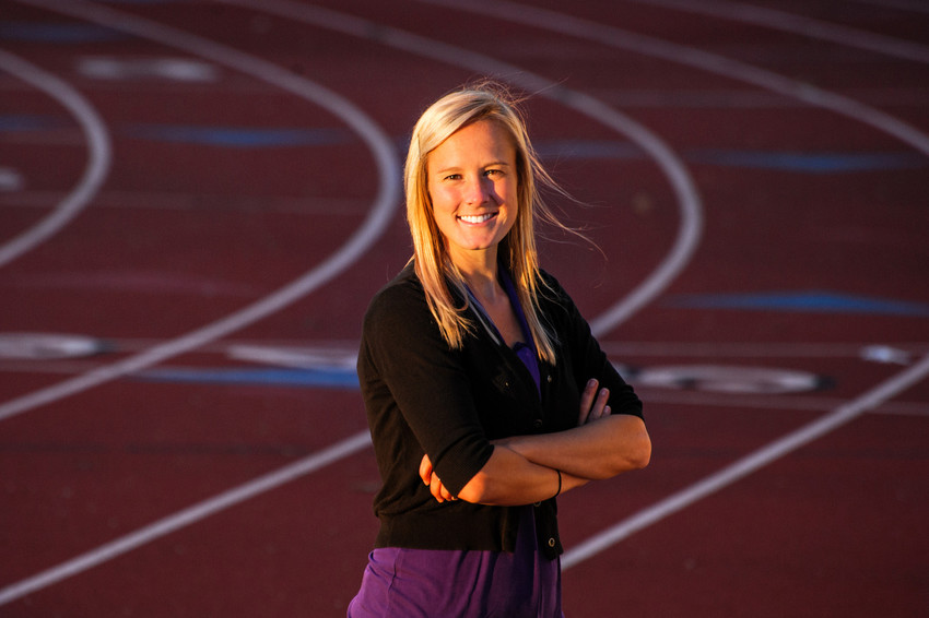 Lindsey Pieper on the track.