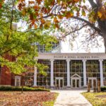 Schewel Hall on a fall day