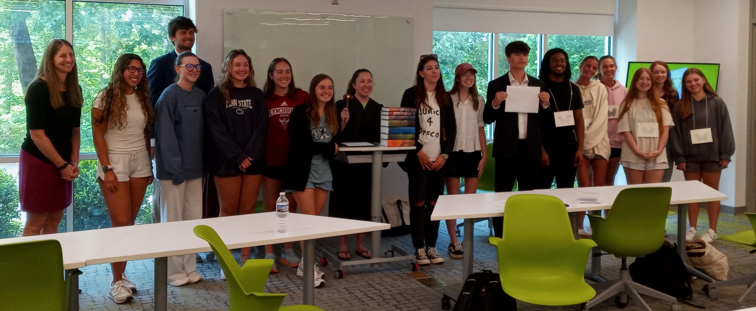 Students in Rachel Willis' Harry Potter Westover colloquium.