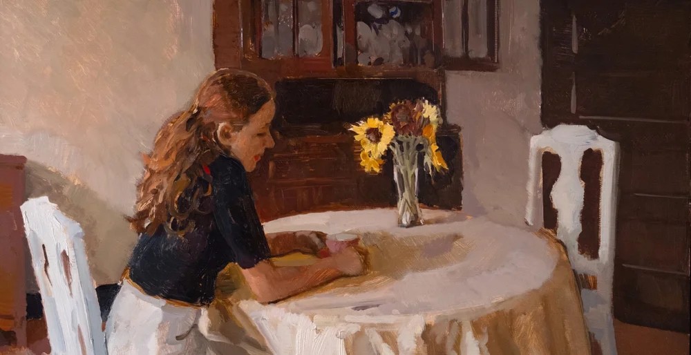 “Sunflowers,” by Philip Geiger, 2001, private collection.