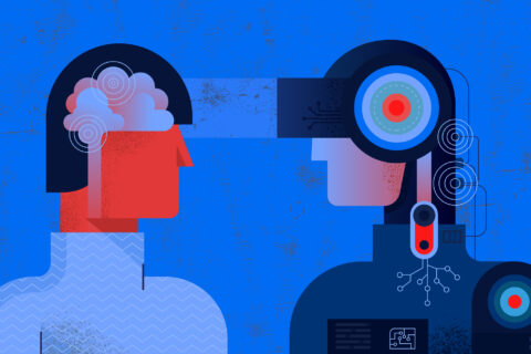 Human and Robot drawing