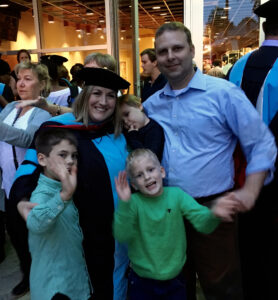 Becky Clark and her family