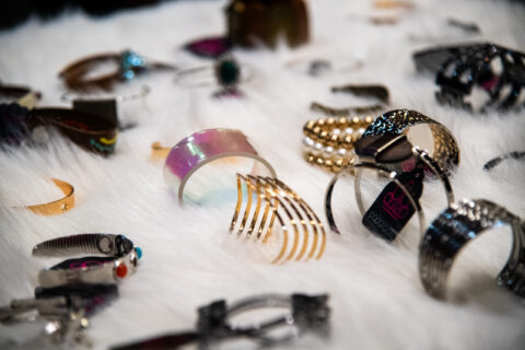 Photo of bracelets on table