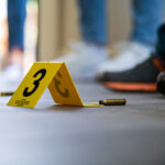 Photo of a mock crime scene