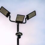 Security lighting on pole