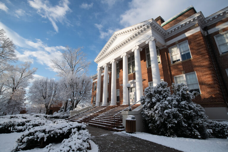 Hopwood Hall in winter