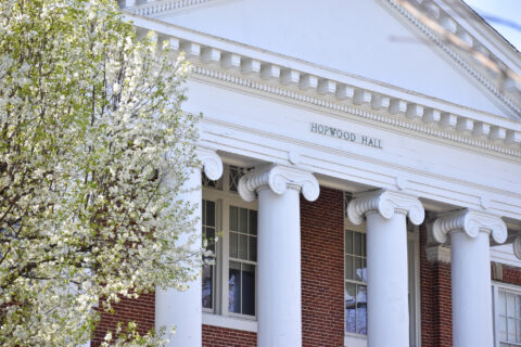 Hopwood Hall in spring