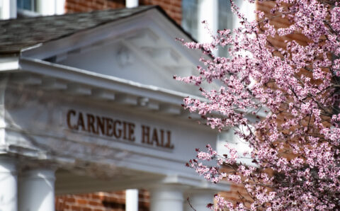 Carnegie Hall in spring