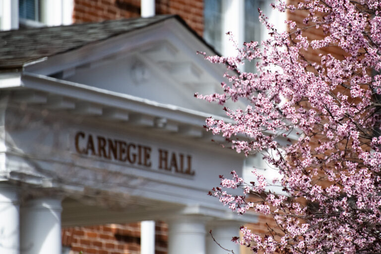 Carnegie Hall in spring