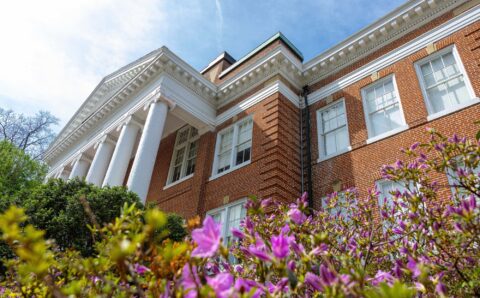 campus in spring