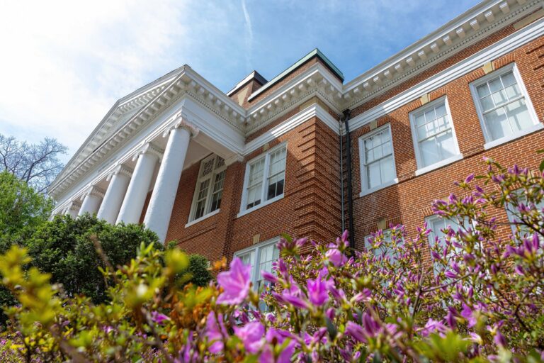 campus in spring