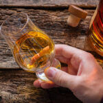Liquor in glass