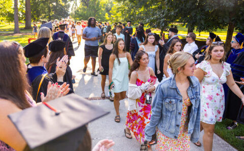 students process at 2026 convocation