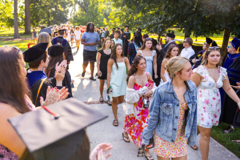 students process at 2026 convocation