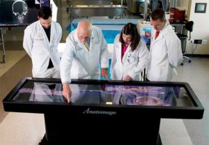 Medical students at Anatomage Table