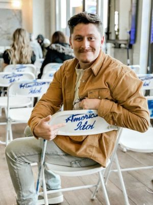 Danny Czerkawski '16 waits his turn at the American Idol auditions.