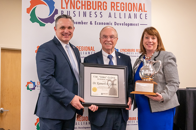 President Garren with Lynchburg Regional Business Alliance
