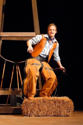 Hubbard Farr ’08 as Curly in Lynchburg's production of "Oklahoma."