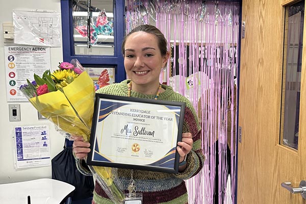 Alumna and first-year teacher named ‘Novice Outstanding Educator of the Year’