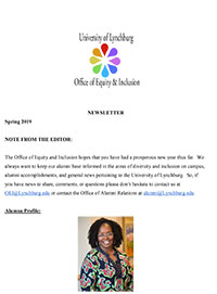 Thumbnail of Office of Equity and Inclusion Spring 2019 newsletter