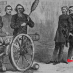 Image of a political cartoon about Andrew Johnson's impeachment, with a Smarter U logo on it.