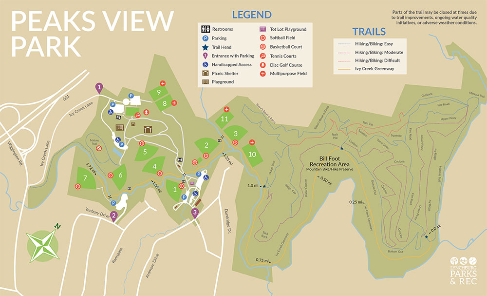 Thumbnail of Peaks View Park map