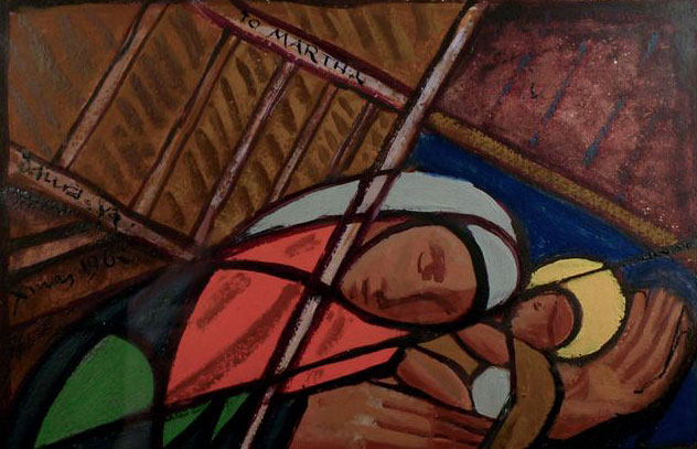 Pierre Daura's oil painting Nativity (to Martha)