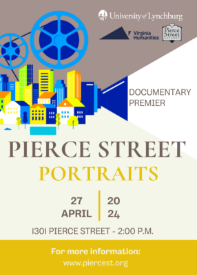 Documentary premiere pierce street portraits april 27, 2024 at 1301 pierce st at 2 p.m. For more information, visit www.piercest.org