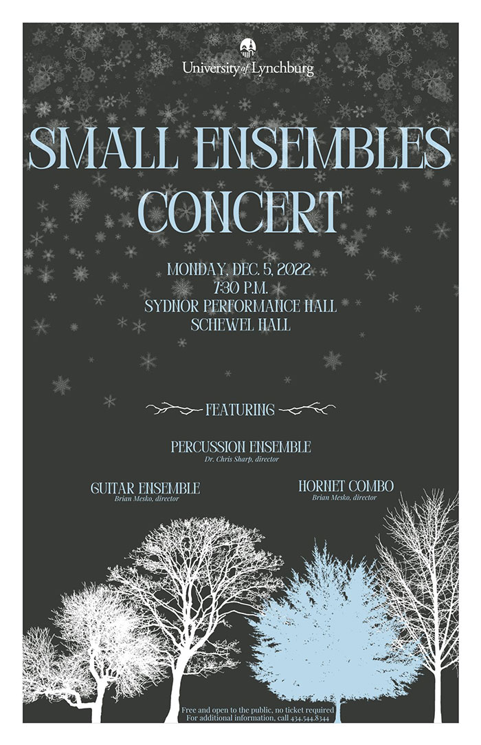 Small Ensembles Concert poster