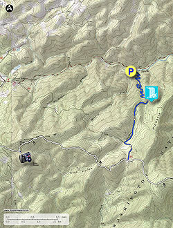 Thumbnail map of Crabtree Falls/Spy Rock hiking trail